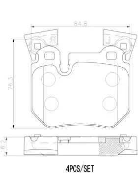 Brake Pad Set, disc brake (P06059N)