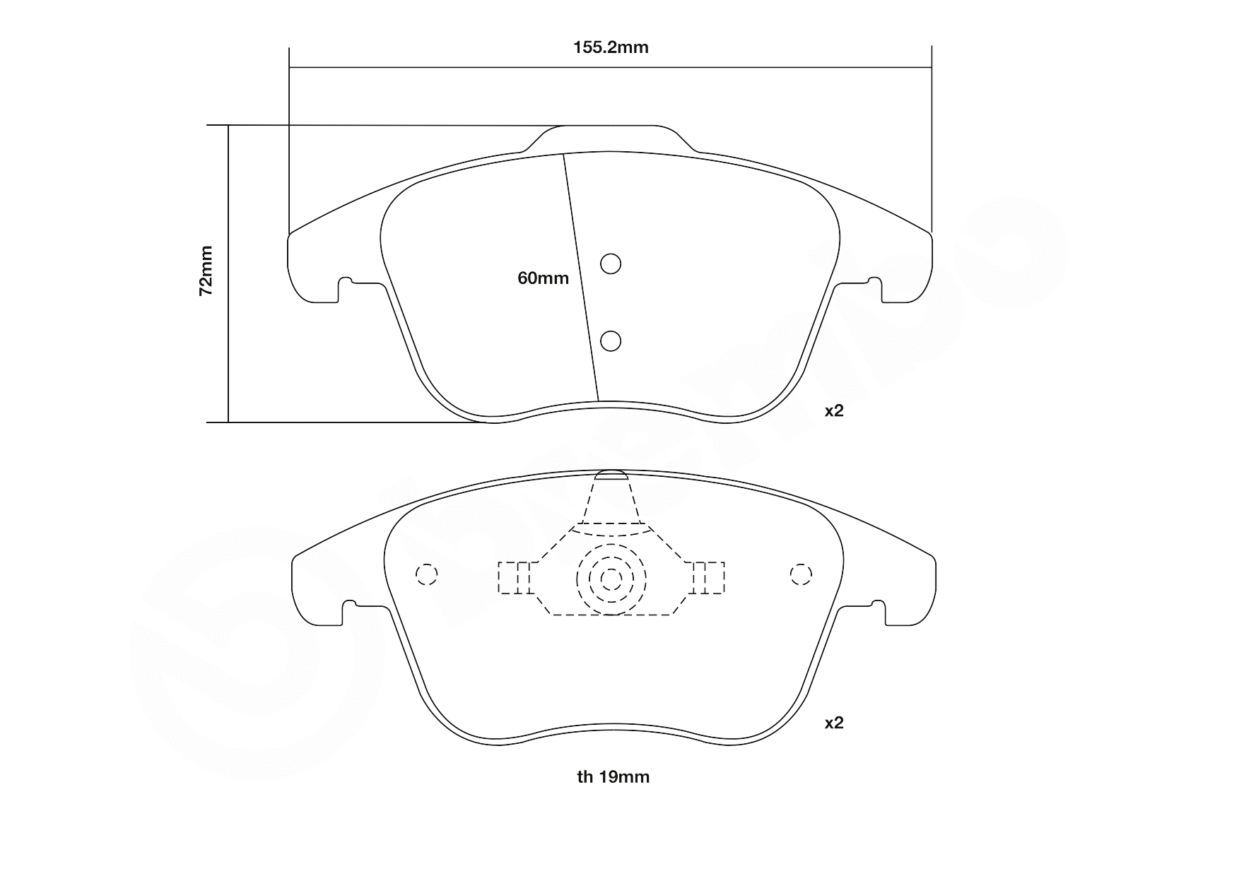 High Performance Brake Pad Set