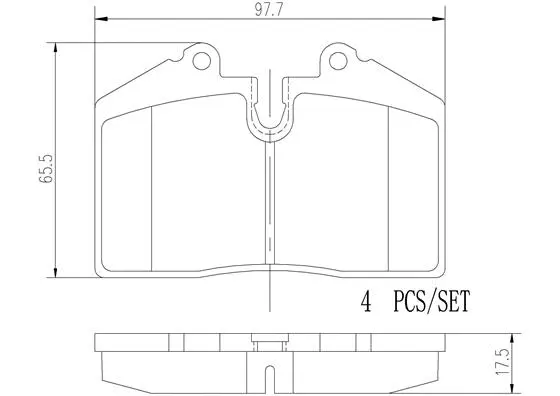 Brake Pad Set, disc brake (P85094N)