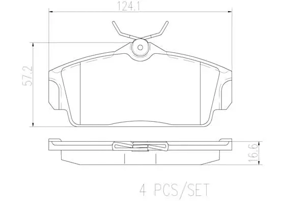 Brake Pad Set, disc brake (P56036N)