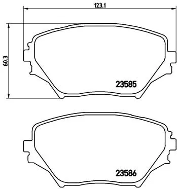 Brake Pad Set, disc brake (P 83 055)