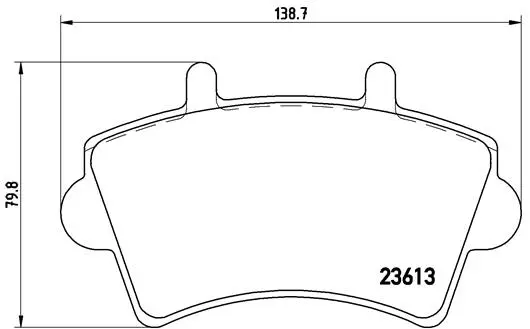 Brake Pad Set, disc brake (P 59 039)