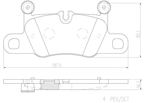 Brake Pad Set, disc brake (P65031N)