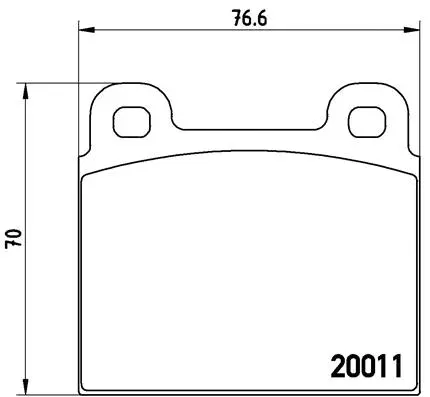 Brake Pad Set, disc brake (P 85 002)