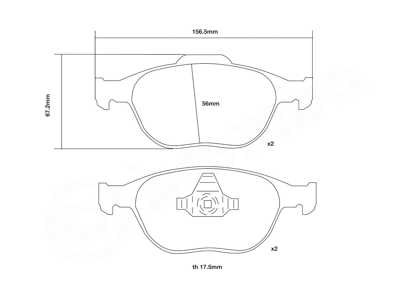 High Performance Brake Pad Set