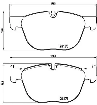 Brake Pad Set, disc brake (P 06 049)