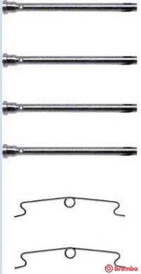 Accessory Kit, disc brake pad (A 02 234)