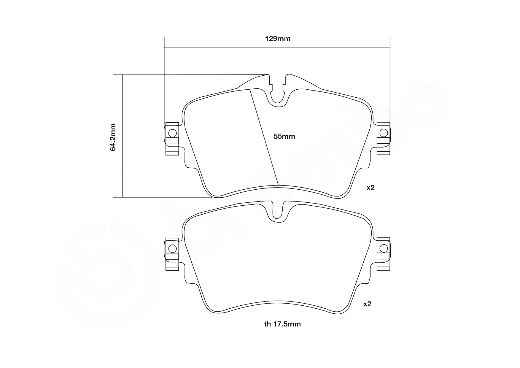 High Performance Brake Pad Set