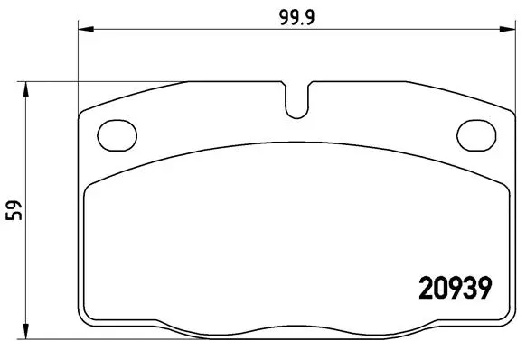 Brake Pad Set, disc brake (P 59 005)
