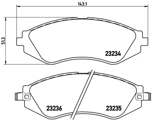 Brake Pad Set, disc brake (P 15 002)