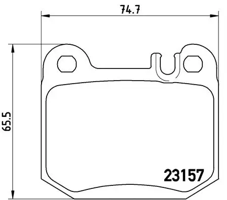 Brake Pad Set, disc brake (P 50 043)