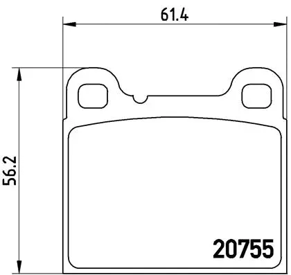 Brake Pad Set, disc brake (P 86 002)