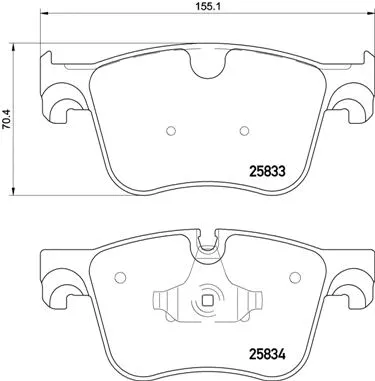 Brake Pad Set, disc brake (P 61 123)