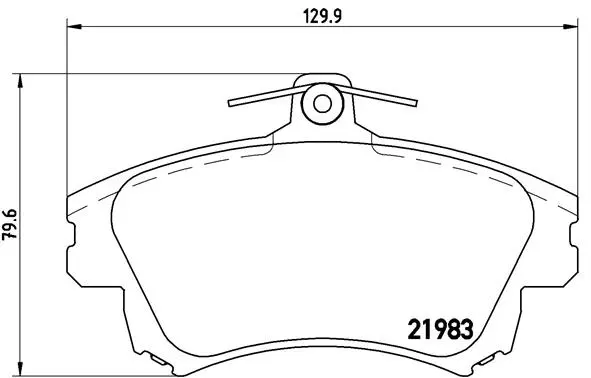 Brake Pad Set, disc brake (P 54 036)