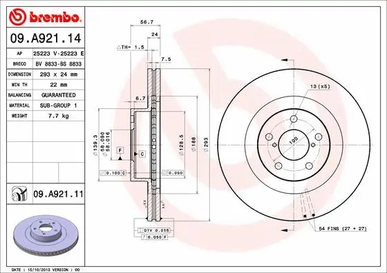 Brake Disc (09.A921.11)