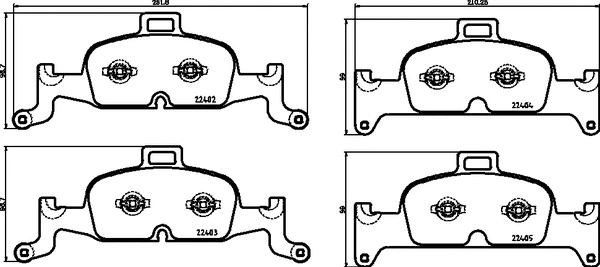 Brake Pad Set, disc brake (P 85 164)