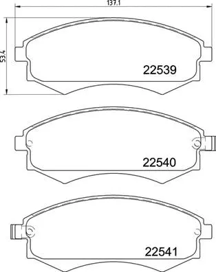 Brake Pad Set, disc brake (P 30 097)