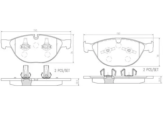 Brake Pad Set, disc brake (P06066N)