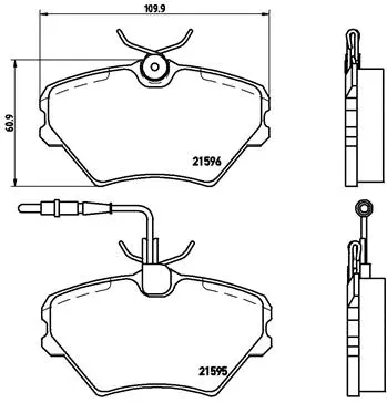 Brake Pad Set, disc brake (P 68 022)