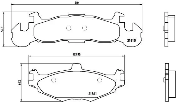 Brake Pad Set, disc brake (P 11 001)