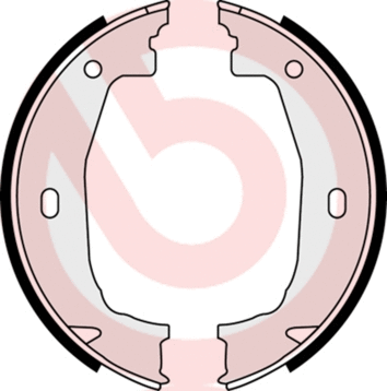 Brake Shoe Set, parking brake (S 06 510)
