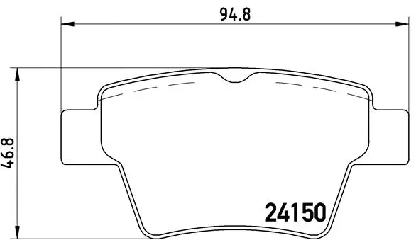 Brake Pad Set, disc brake (P 61 080)