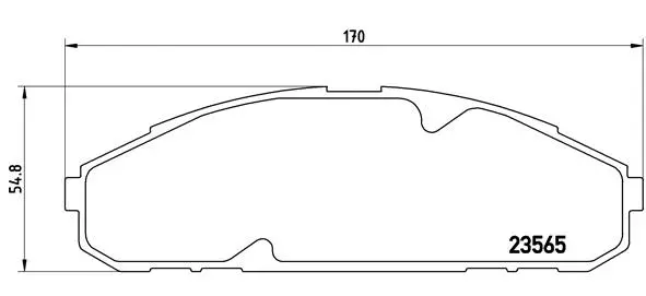 Brake Pad Set, disc brake (P 56 072)