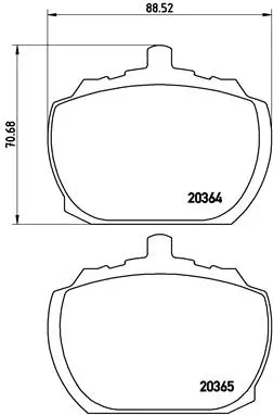 Brake Pad Set, disc brake (P 24 004)