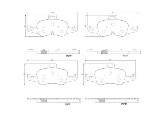 Brake Pad Set, disc brake (P85160N)