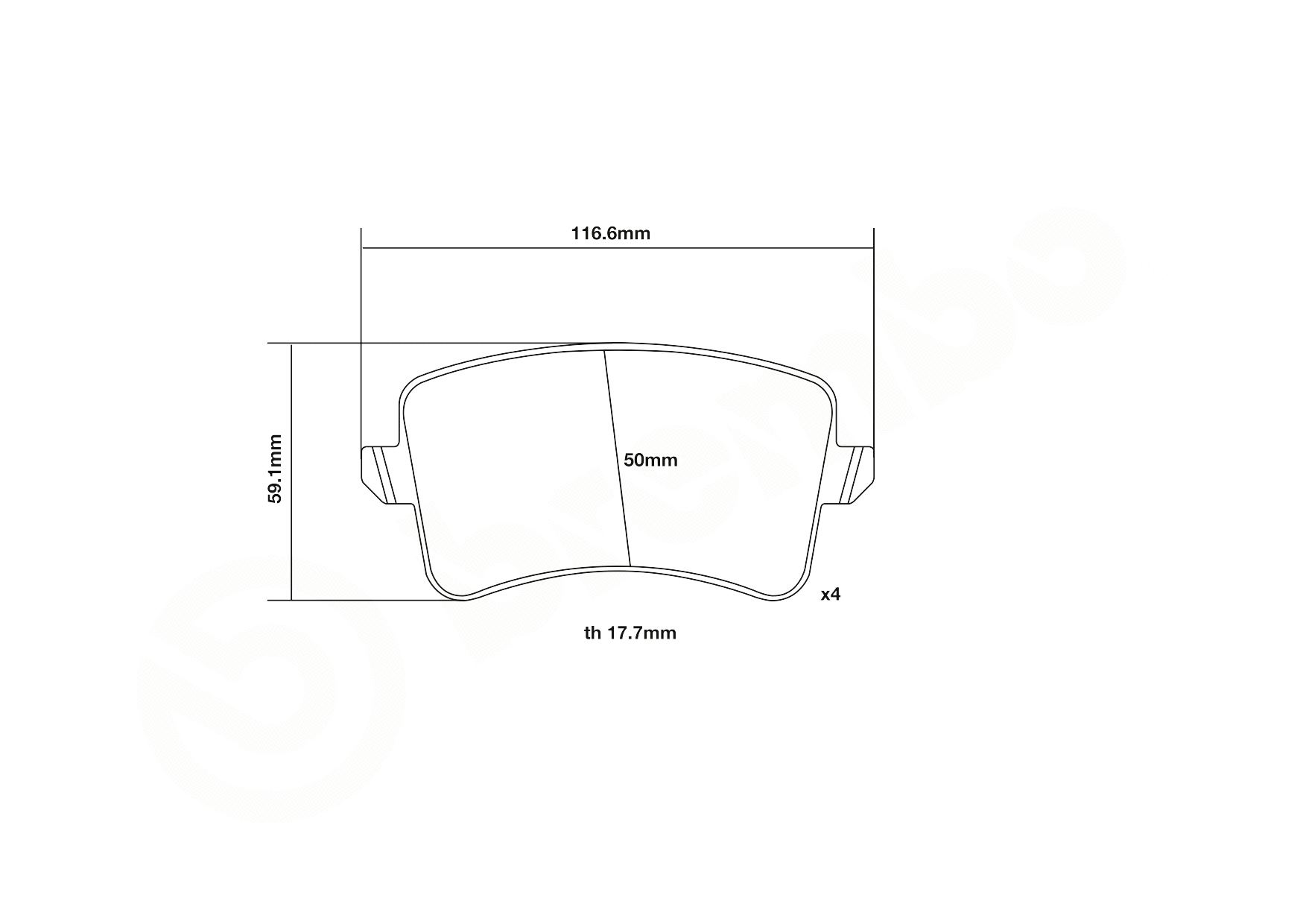 High Performance Brake Pad Set