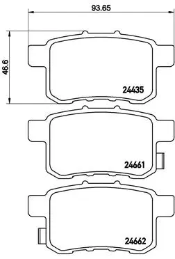 Brake Pad Set, disc brake (P 28 072)
