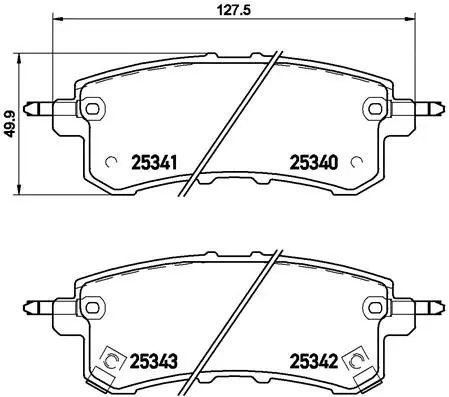 Brake Pad Set, disc brake (P 56 082)