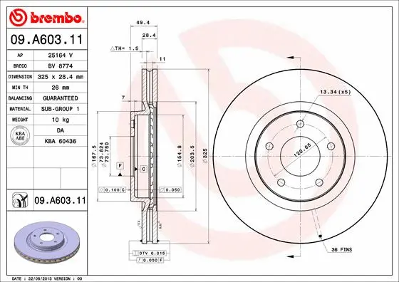 Brake Disc (09.A603.11)