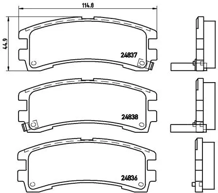 Brake Pad Set, disc brake (P 56 017)