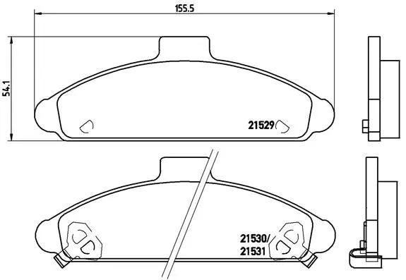 Brake Pad Set, disc brake (P 30 004)