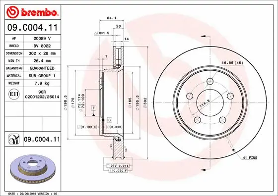 Brake Disc (09.C004.11)