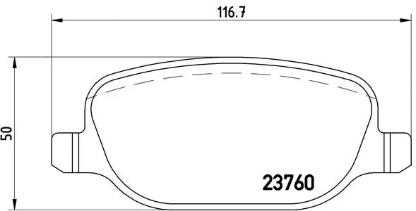 Brake Pad Set, disc brake (P 23 109)