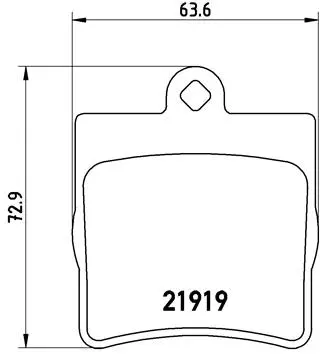 Brake Pad Set, disc brake (P 50 025)