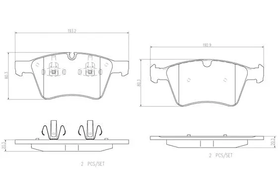 Brake Pad Set, disc brake (P50115N)