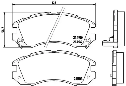 Brake Pad Set, disc brake (P 78 004)