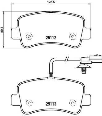 Brake Pad Set, disc brake (P 68 063)