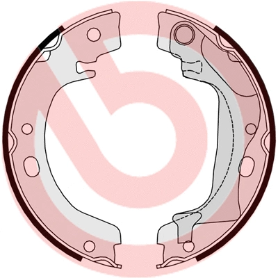 Brake Shoe Set, parking brake (S 83 560)