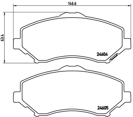 Brake Pad Set, disc brake (P 11 025)