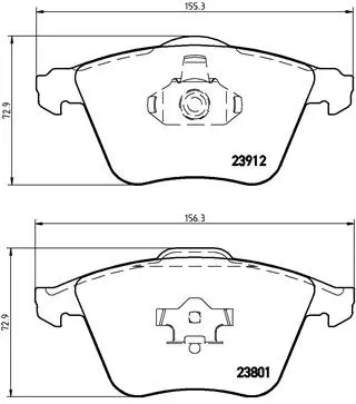 Brake Pad Set, disc brake (P 10 012)