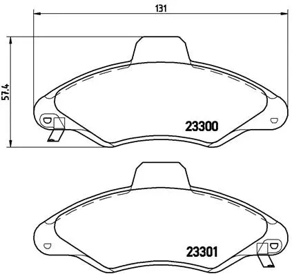 Brake Pad Set, disc brake (P 24 045)