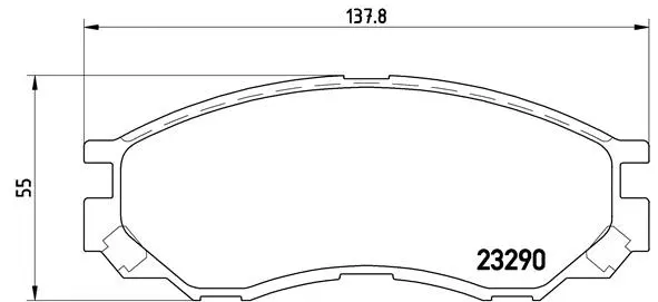 Brake Pad Set, disc brake (P 54 020)