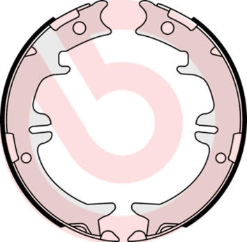Brake Shoe Set, parking brake (S 83 542)