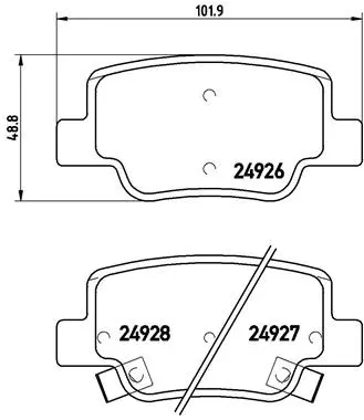 Brake Pad Set, disc brake (P 83 114)