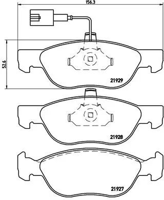 Brake Pad Set, disc brake (P 23 070)