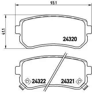 Brake Pad Set, disc brake (P 30 025)